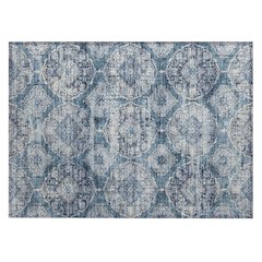 Machine Washable Indoor/Outdoor Chantille ACN2196 Denim 1'8" x 2'6" Rug