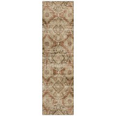 Machine Washable Indoor/Outdoor Chantille ACN2196 Paprika 2'3" x 7'6" Runner Rug