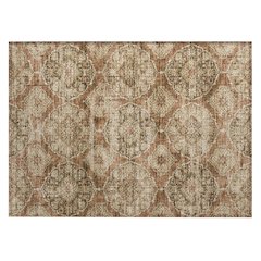 Machine Washable Indoor/Outdoor Chantille ACN2196 Paprika 1'8" x 2'6" Rug