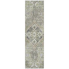 Machine Washable Indoor/Outdoor Chantille ACN2197 Aloe 2'3" x 7'6" Runner Rug
