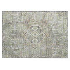 Machine Washable Indoor/Outdoor Chantille ACN2197 Aloe 1'8" x 2'6" Rug
