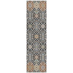 Machine Washable Indoor/Outdoor Chantille ACN2199 Black 2'3" x 7'6" Runner Rug