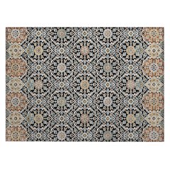 Machine Washable Indoor/Outdoor Chantille ACN2199 Black 1'8" x 2'6" Rug