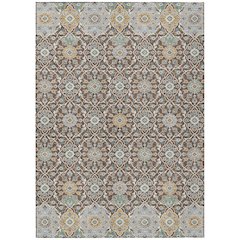 Machine Washable Indoor/Outdoor Chantille ACN2199 Chocolate 2'6" x 3'10" Rug