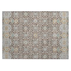 Machine Washable Indoor/Outdoor Chantille ACN2199 Chocolate 1'8" x 2'6" Rug