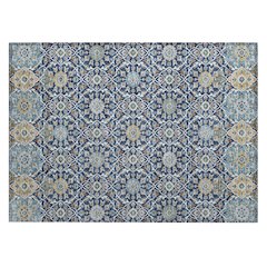 Machine Washable Indoor/Outdoor Chantille ACN2199 Navy 1'8" x 2'6" Rug
