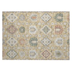 Machine Washable Indoor/Outdoor Chantille ACN2200 Gold 1'8" x 2'6" Rug