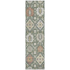 Machine Washable Indoor/Outdoor Chantille ACN2200 Green 2'3" x 7'6" Runner Rug