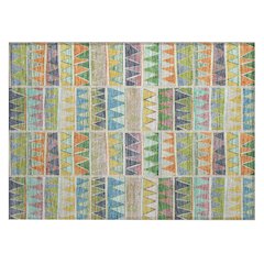 Machine Washable Indoor/Outdoor Chantille ACN2205 Beige 1'8" x 2'6" Rug
