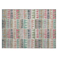 Machine Washable Indoor/Outdoor Chantille ACN2205 Salmon 1'8" x 2'6" Rug