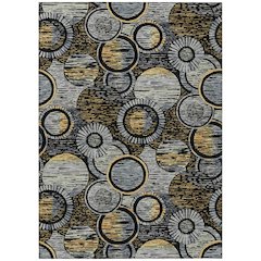 Machine Washable Indoor/Outdoor Chantille ACN2206 Black 2'6" x 3'10" Rug