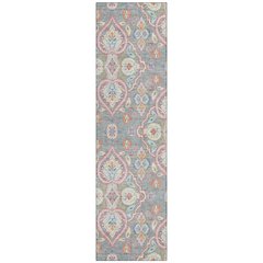 Machine Washable Indoor/Outdoor Chantille ACN2207 Gray 2'3" x 7'6" Runner Rug