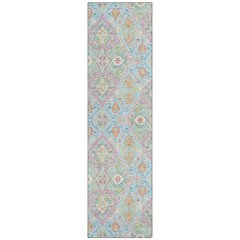 Machine Washable Indoor/Outdoor Chantille ACN2207 Sky 2'3" x 7'6" Runner Rug