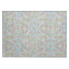 Machine Washable Indoor/Outdoor Chantille ACN2207 Sky 1'8" x 2'6" Rug
