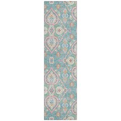 Machine Washable Indoor/Outdoor Chantille ACN2207 Spa 2'3" x 7'6" Runner Rug