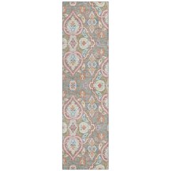 Machine Washable Indoor/Outdoor Chantille ACN2207 Taupe 2'3" x 7'6" Runner Rug
