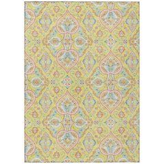 Machine Washable Indoor/Outdoor Chantille ACN2207 Yellow 2'6" x 3'10" Rug