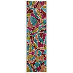Machine Washable Indoor/Outdoor Chantille ACN2208 Merlot 2'3" x 7'6" Runner Rug