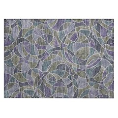 Machine Washable Indoor/Outdoor Chantille ACN2208 Purple 1'8" x 2'6" Rug