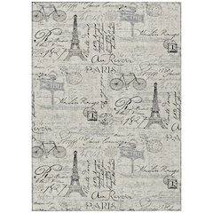 Machine Washable Indoor/Outdoor Chantille ACN2209 Beige 2'6" x 3'10" Rug