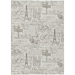 Machine Washable Indoor/Outdoor Chantille ACN2209 Linen 2'6" x 3'10" Rug
