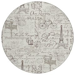 Machine Washable Indoor/Outdoor Chantille ACN2209 Linen 8' x 8' Round Rug