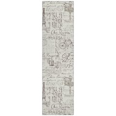 Machine Washable Indoor/Outdoor Chantille ACN2209 Linen 2'3" x 7'6" Runner Rug