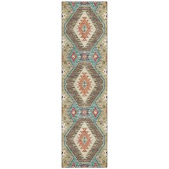Machine Washable Indoor/Outdoor Chantille ACN2210 Khaki 2'3" x 7'6" Runner Rug