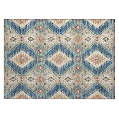 Machine Washable Indoor/Outdoor Chantille ACN2210 Navy 1'8" x 2'6" Rug