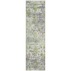 Machine Washable Indoor/Outdoor Chantille ACN2211 Aloe 2'3" x 7'6" Runner Rug