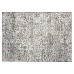 Machine Washable Indoor/Outdoor Chantille ACN2211 Taupe 1'8" x 2'6" Rug