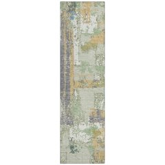 Machine Washable Indoor/Outdoor Chantille ACN2212 Aloe 2'3" x 7'6" Runner Rug