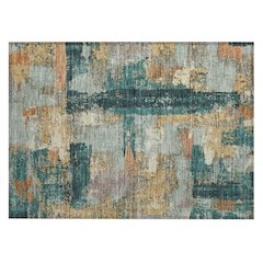 Machine Washable Indoor/Outdoor Chantille ACN2212 Seafoam 1'8" x 2'6" Rug
