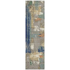 Machine Washable Indoor/Outdoor Chantille ACN2212 Taupe 2'3" x 7'6" Runner Rug