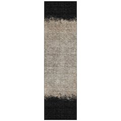 Machine Washable Indoor/Outdoor Chantille ACN2214 Black 2'3" x 7'6" Runner Rug