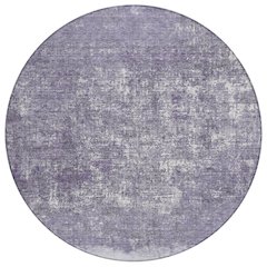 Machine Washable Indoor/Outdoor Chantille ACN2214 Lavender 8' x 8' Round Rug