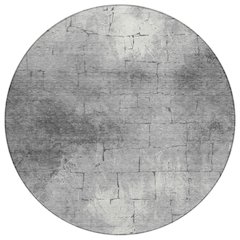 Machine Washable Indoor/Outdoor Chantille ACN2215 Gray 8' x 8' Round Rug