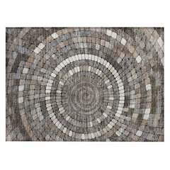 Machine Washable Indoor/Outdoor Chantille ACN2216 Brown 1'8" x 2'6" Rug
