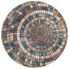 Machine Washable Indoor/Outdoor Chantille ACN2216 Copper 8' x 8' Round Rug