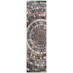 Machine Washable Indoor/Outdoor Chantille ACN2216 Copper 2'3" x 7'6" Runner Rug
