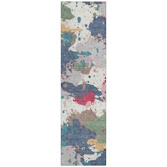 Machine Washable Indoor/Outdoor Chantille ACN2217 Ivory 2'3" x 7'6" Runner Rug