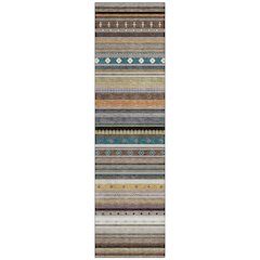 Machine Washable Indoor/Outdoor Chantille ACN2218 Brown 2'3" x 7'6" Runner Rug