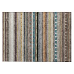 Machine Washable Indoor/Outdoor Chantille ACN2218 Brown 1'8" x 2'6" Rug