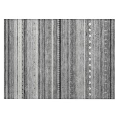 Machine Washable Indoor/Outdoor Chantille ACN2218 Gray 1'8" x 2'6" Rug