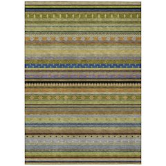 Machine Washable Indoor/Outdoor Chantille ACN2218 Olive 2'6" x 3'10" Rug