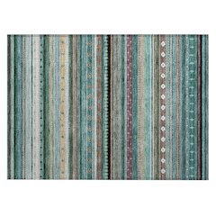 Machine Washable Indoor/Outdoor Chantille ACN2218 Teal 1'8" x 2'6" Rug