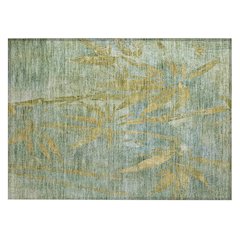 Machine Washable Indoor/Outdoor Chantille ACN2222 Green 1'8" x 2'6" Rug