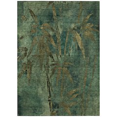 Machine Washable Indoor/Outdoor Chantille ACN2222 Green 2'6" x 3'10" Rug