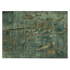 Machine Washable Indoor/Outdoor Chantille ACN2222 Green 1'8" x 2'6" Rug
