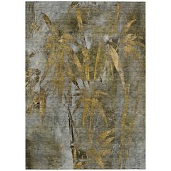 Machine Washable Indoor/Outdoor Chantille ACN2222 Gray 2'6" x 3'10" Rug